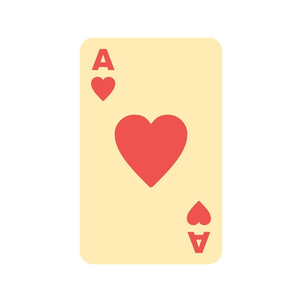 Hearts Card Flat Multicolor Icon vector