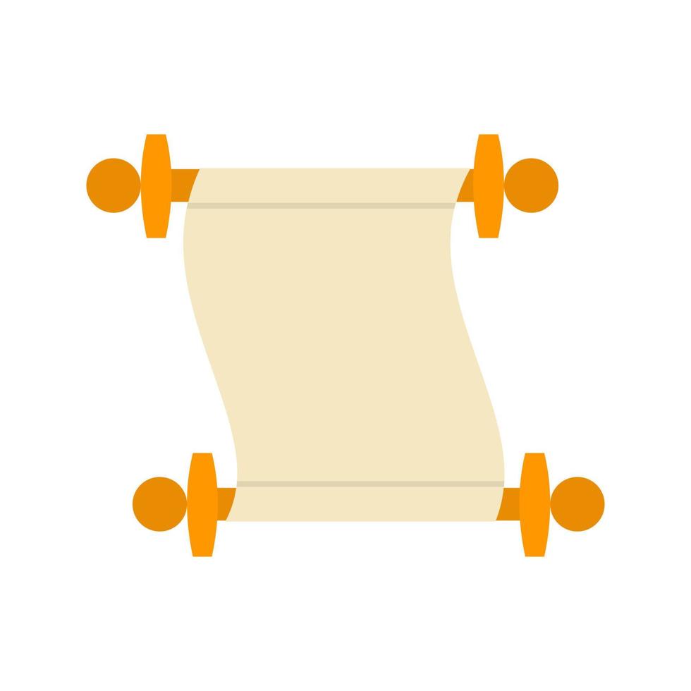 Scroll of Paper Flat Multicolor Icon vector