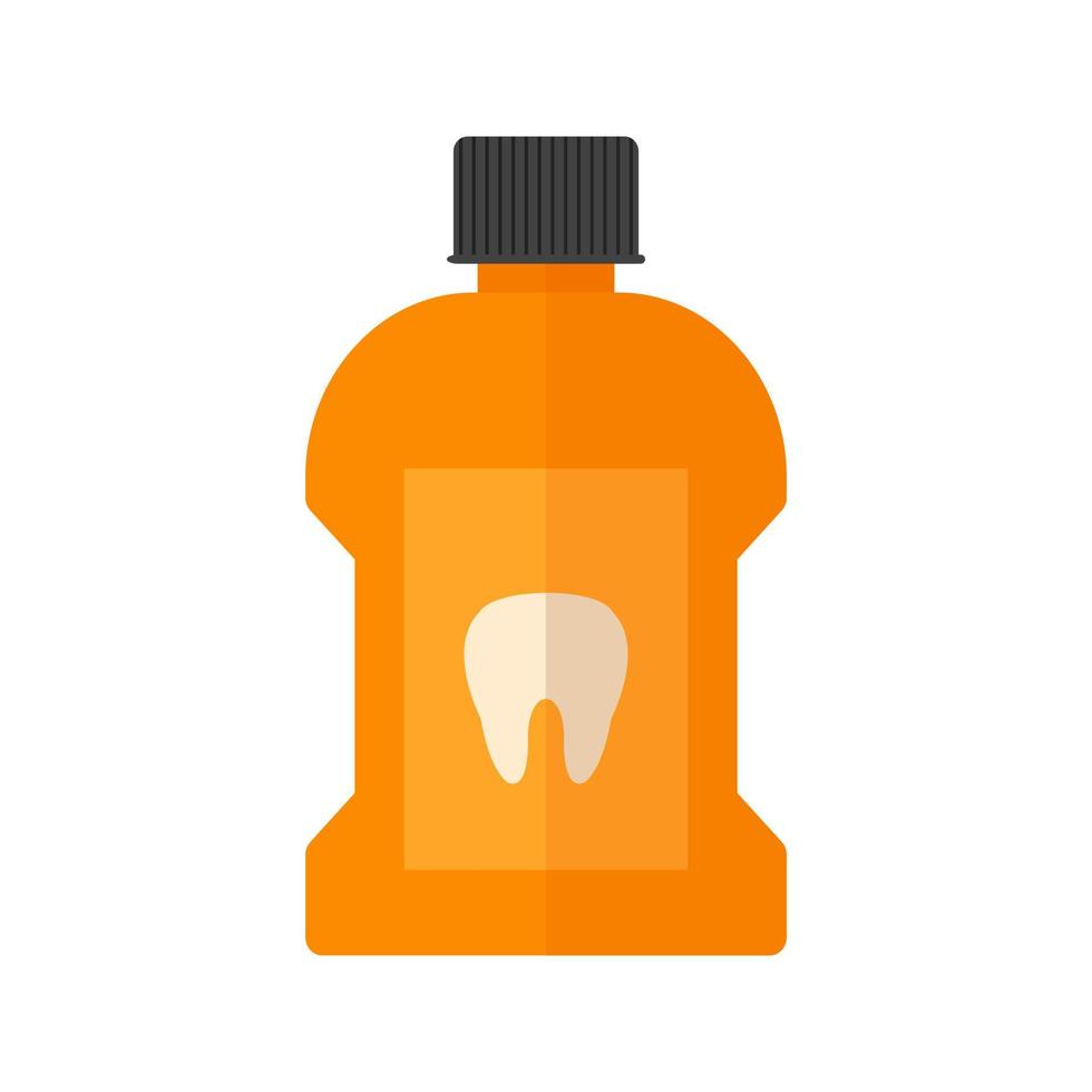 Mouth Wash Flat Multicolor Icon vector