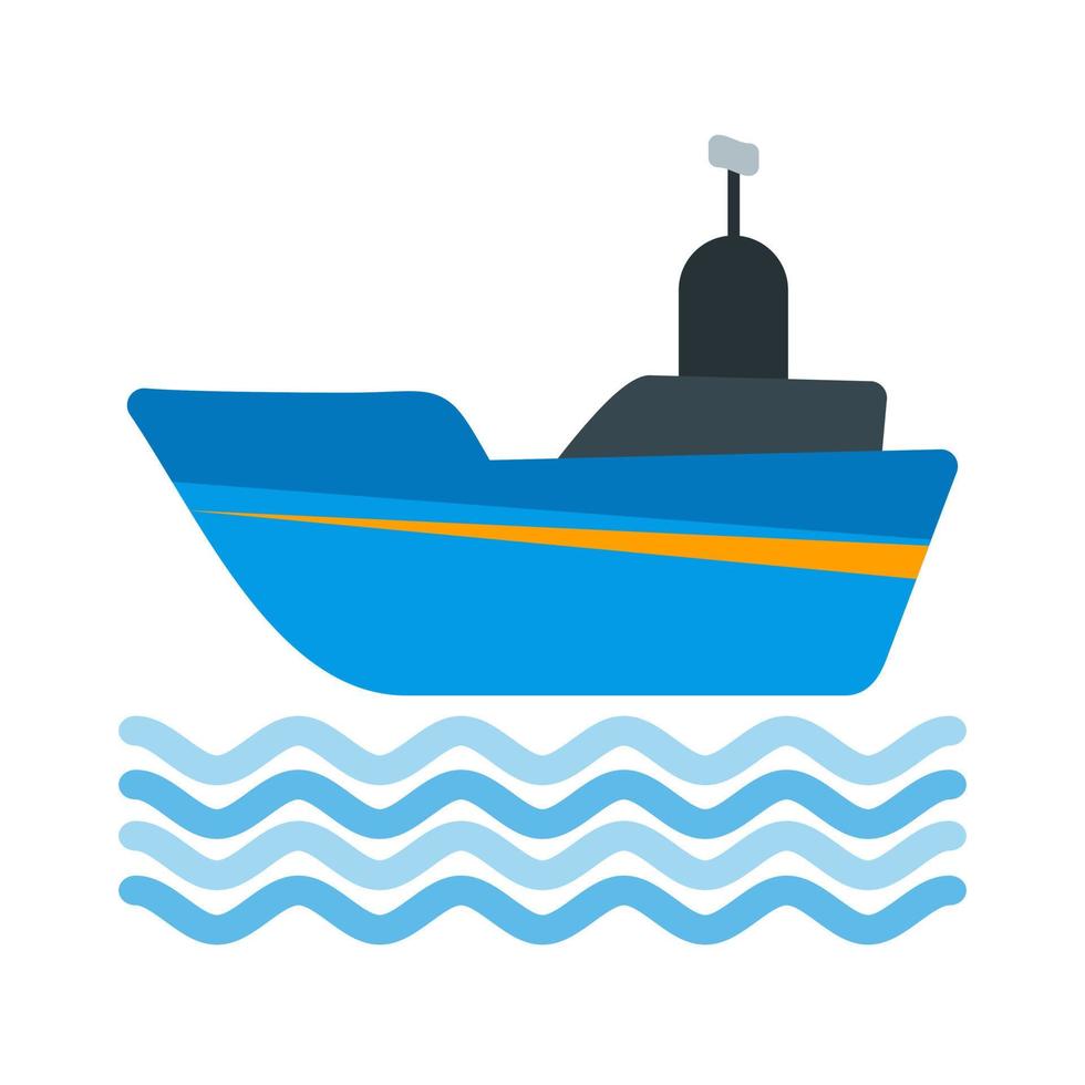 Shipping Flat Multicolor Icon vector