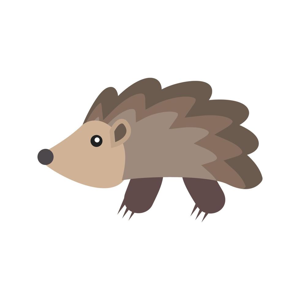 Hedgehog Flat Multicolor Icon vector