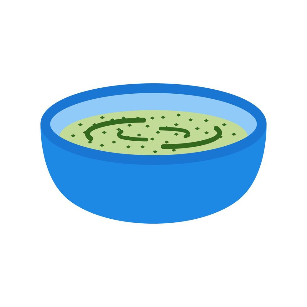 Green Sauce Flat Multicolor Icon vector