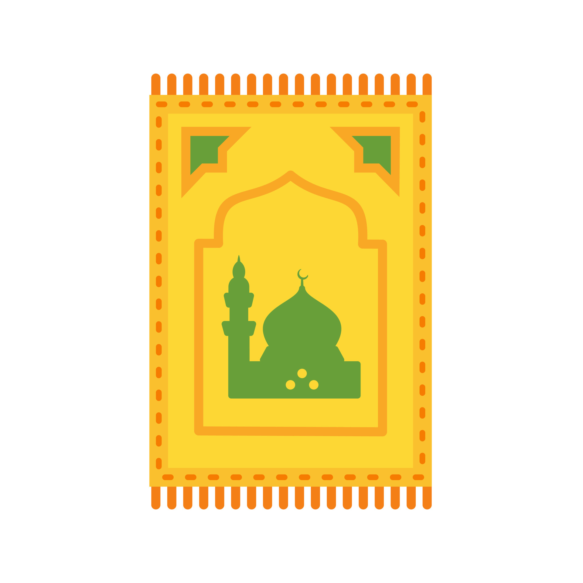 Prayer Rug Flat Multicolor Icon 7715277 Vector Art at Vecteezy
