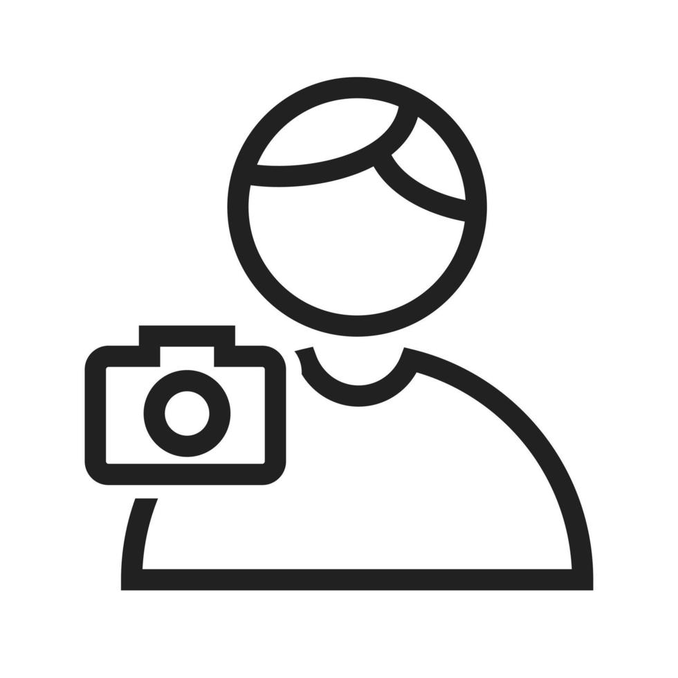 Taking picture Line Icon vector