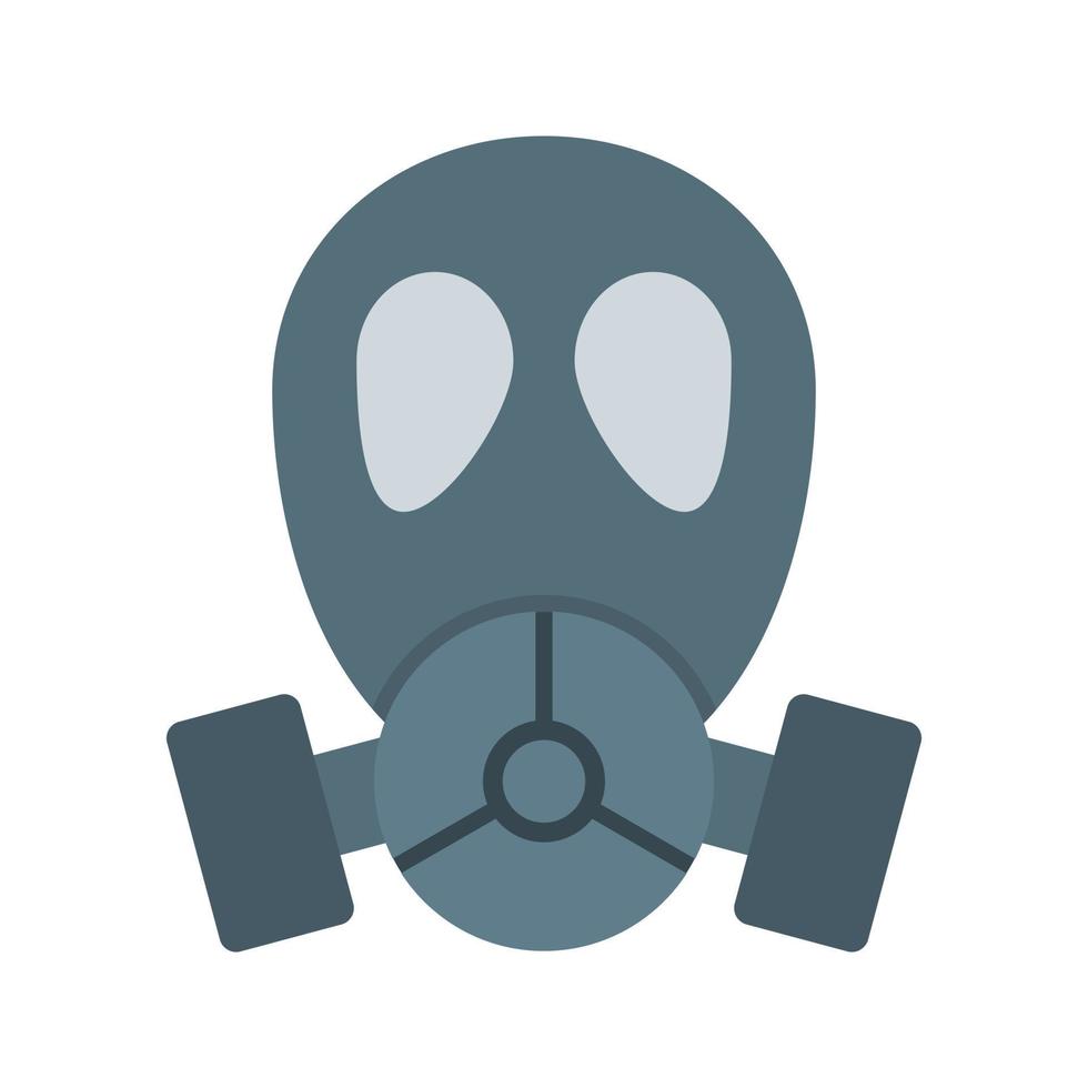 Oxygen Mask Flat Multicolor Icon vector