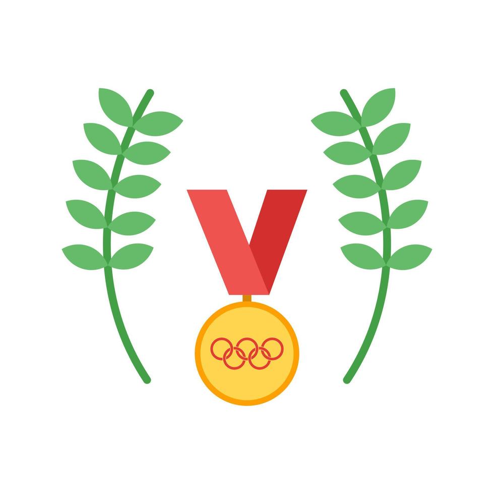 Medal Flat Multicolor Icon vector