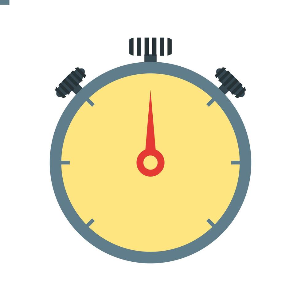 Stopwatch Flat Multicolor Icon vector