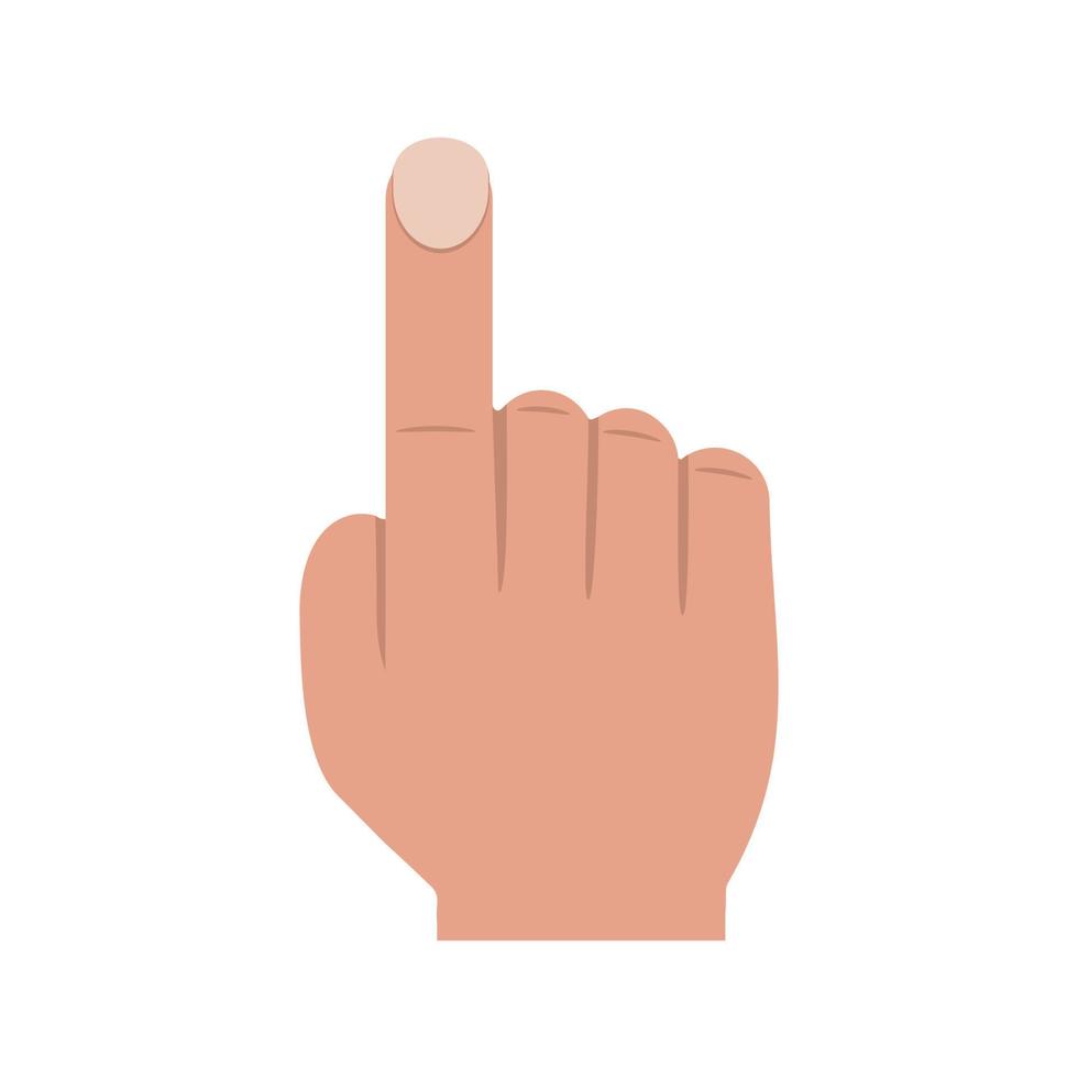 Hand Cursor Flat Multicolor Icon vector