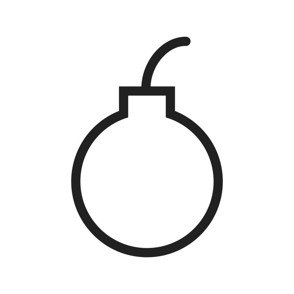 Bomb II Line Icon vector