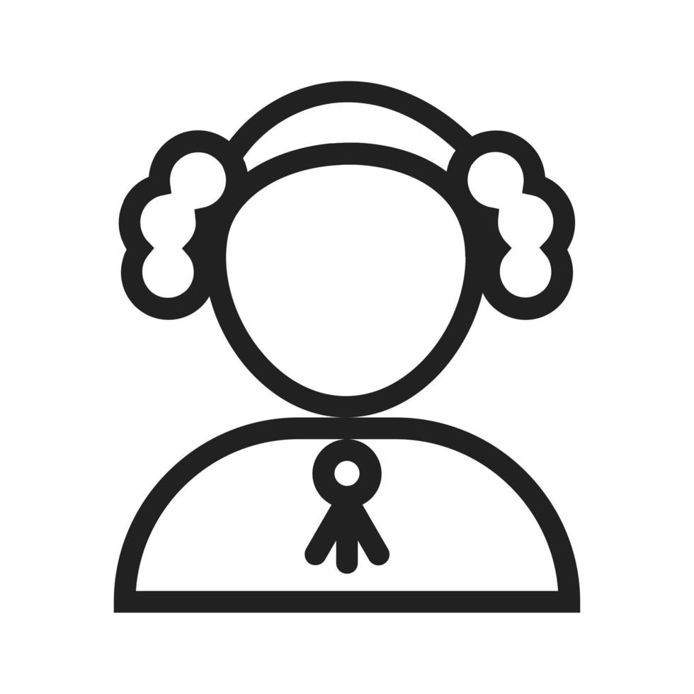 Judge II Line Icon vector