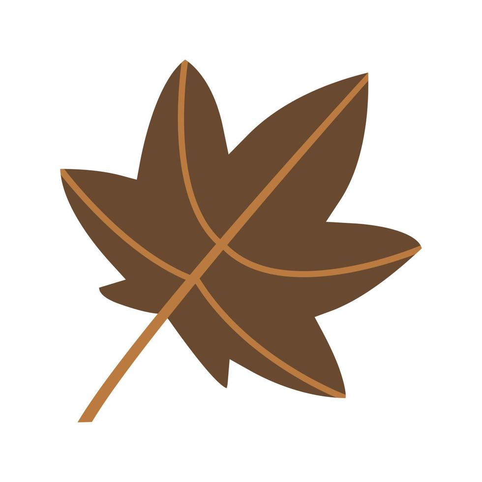 Leaf II Flat Multicolor Icon vector