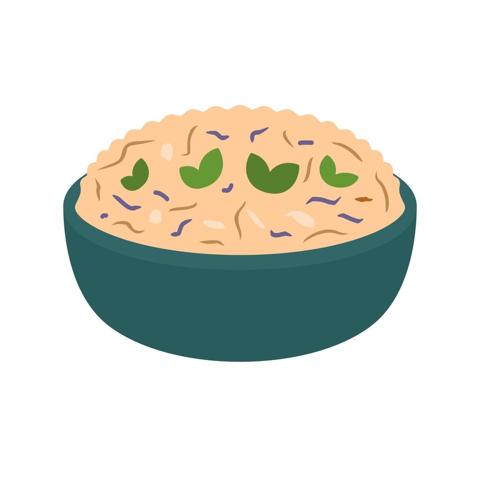 Risotto plano icono multicolor vector