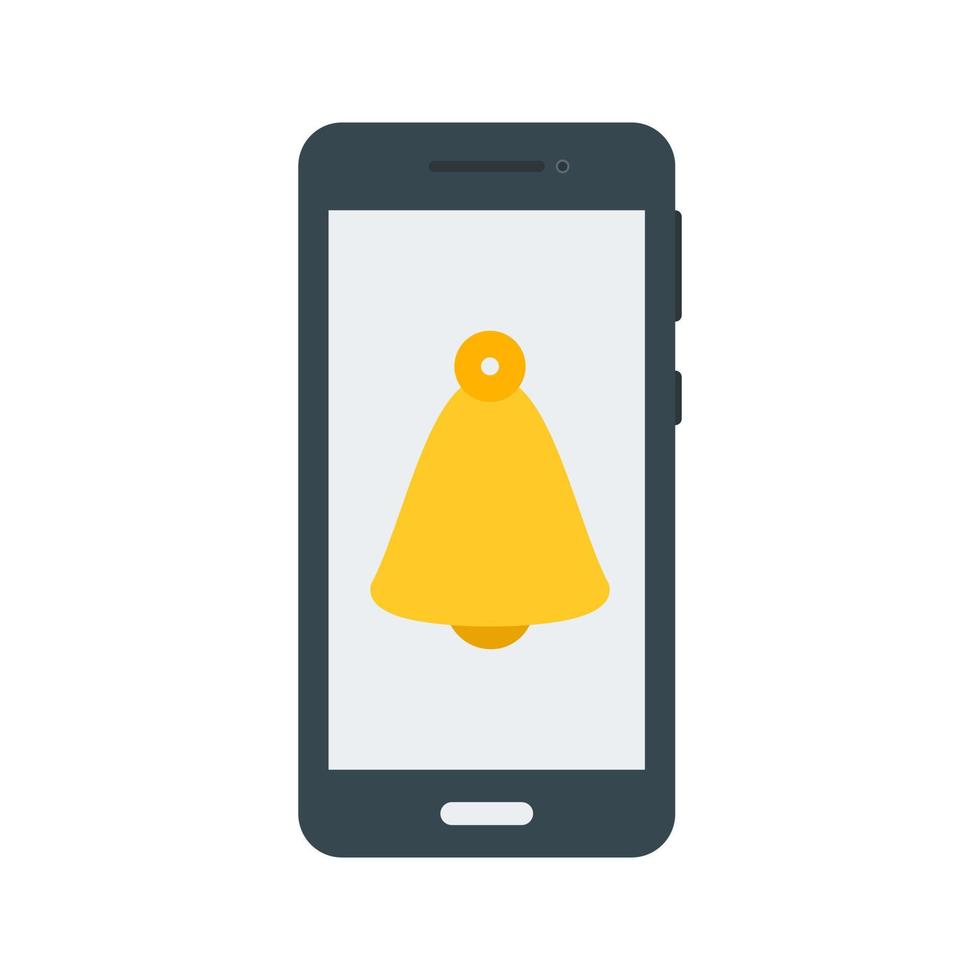 Alarm Ringing Flat Multicolor Icon vector