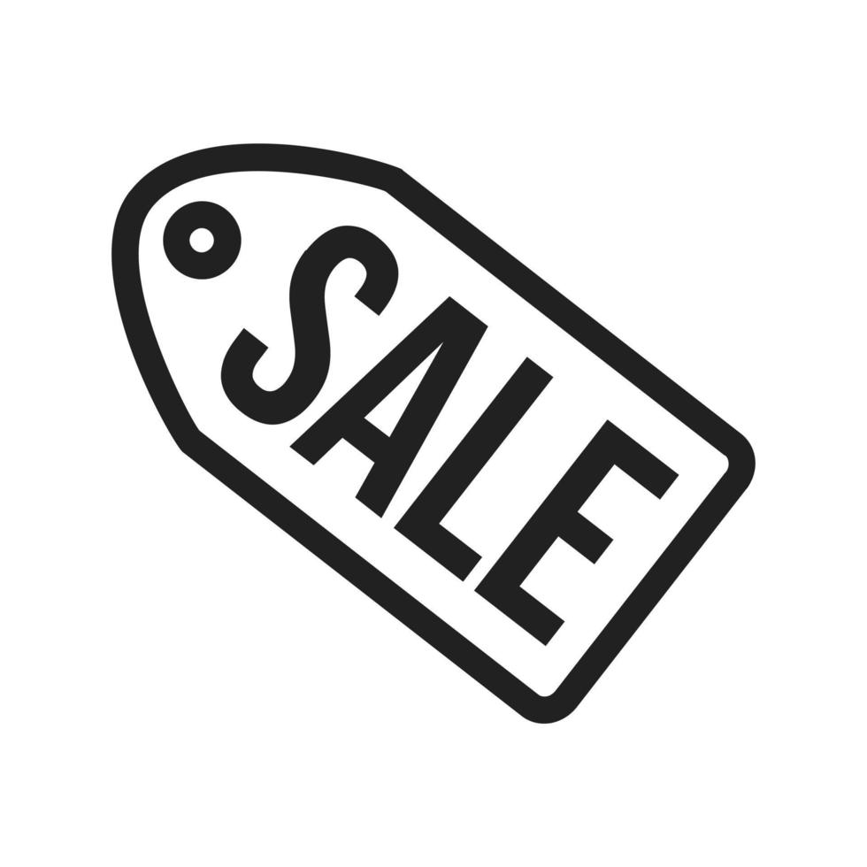 Sale tag Line Icon vector