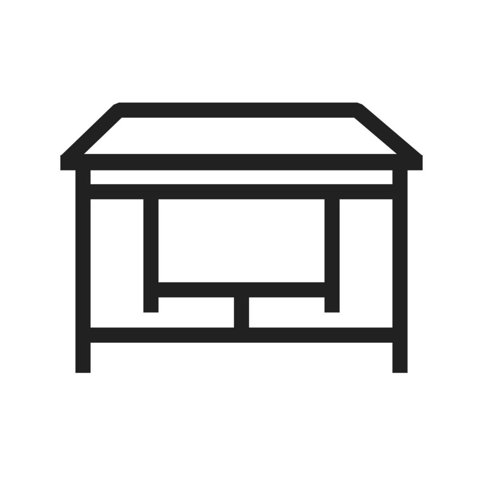 Table I Line Icon vector