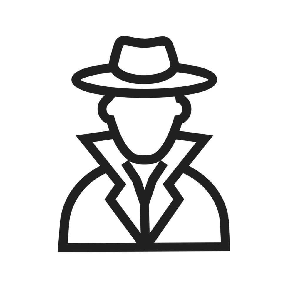 Criminal Line Icon vector