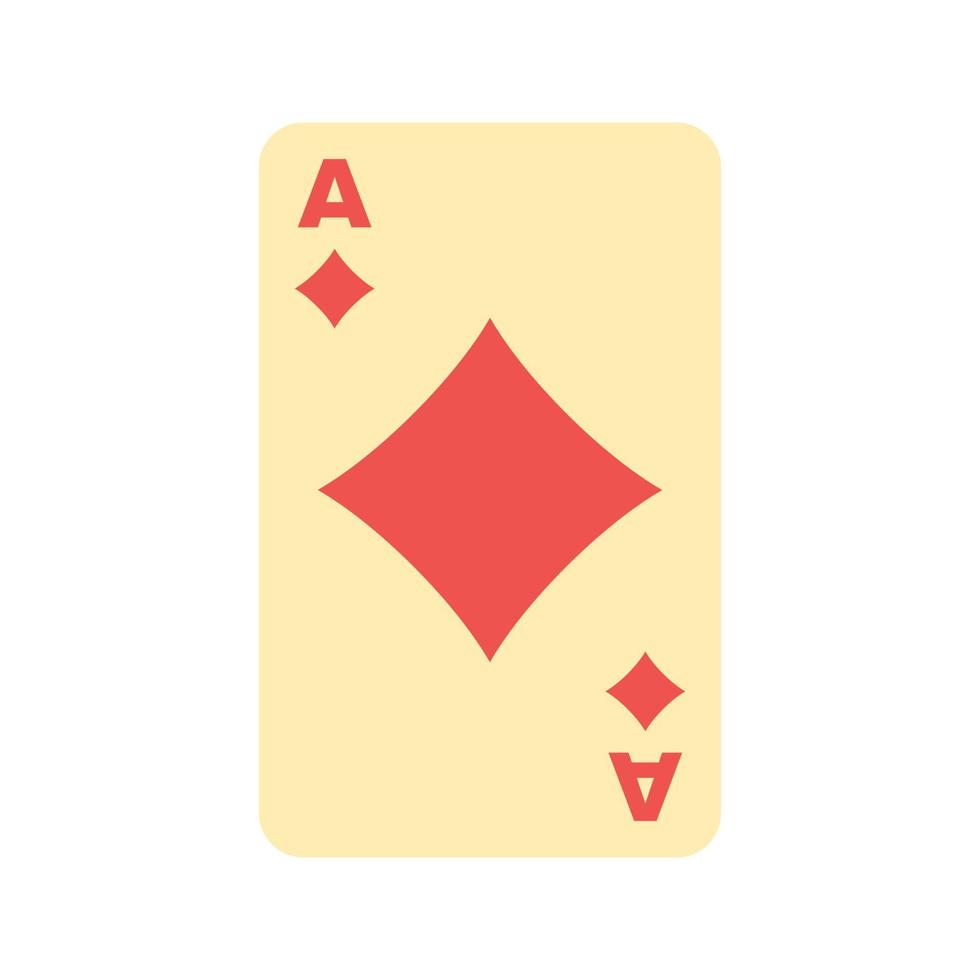Diamonds Card Flat Multicolor Icon vector
