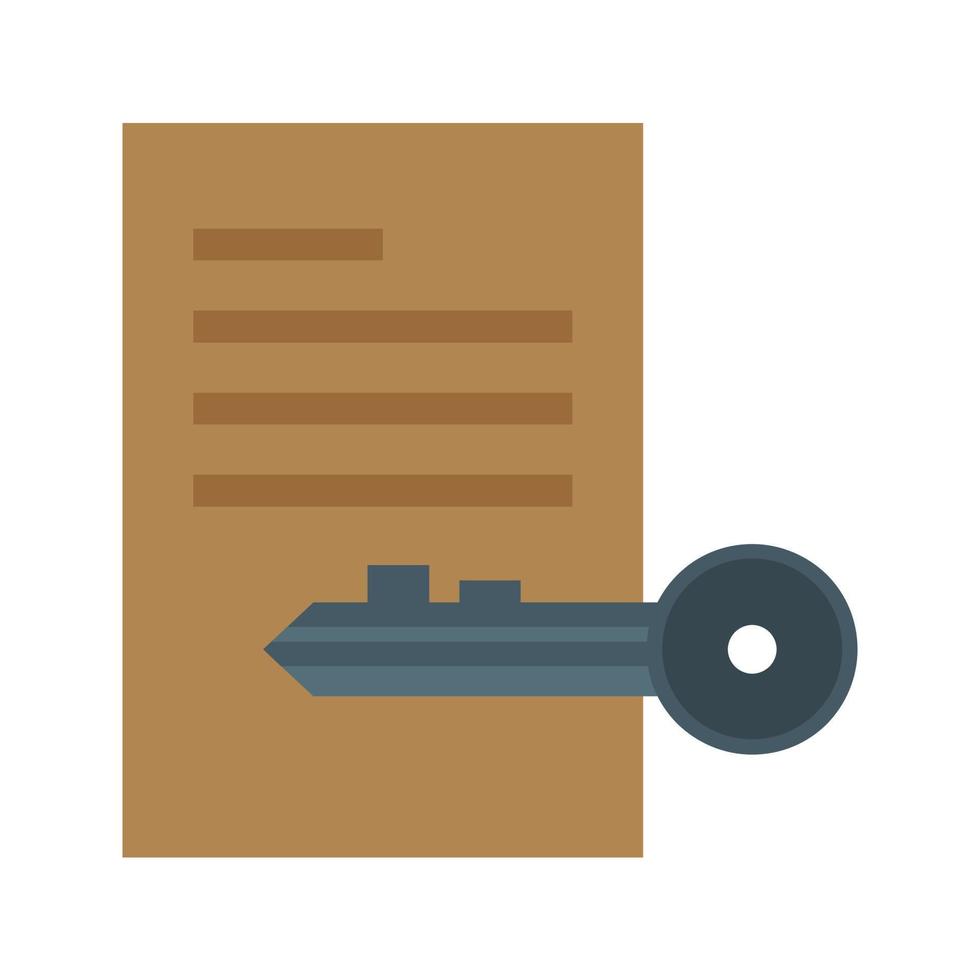 Private Document Flat Multicolor Icon vector