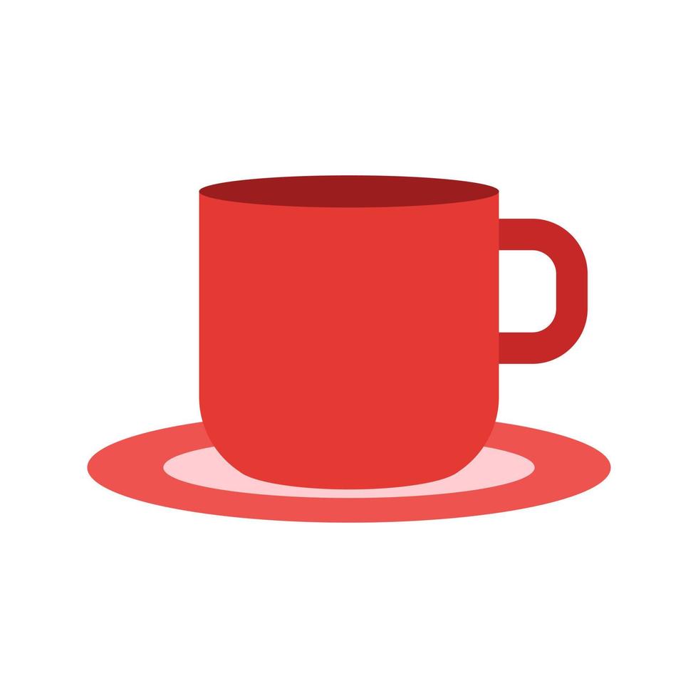 Coffee Cup II Flat Multicolor Icon vector