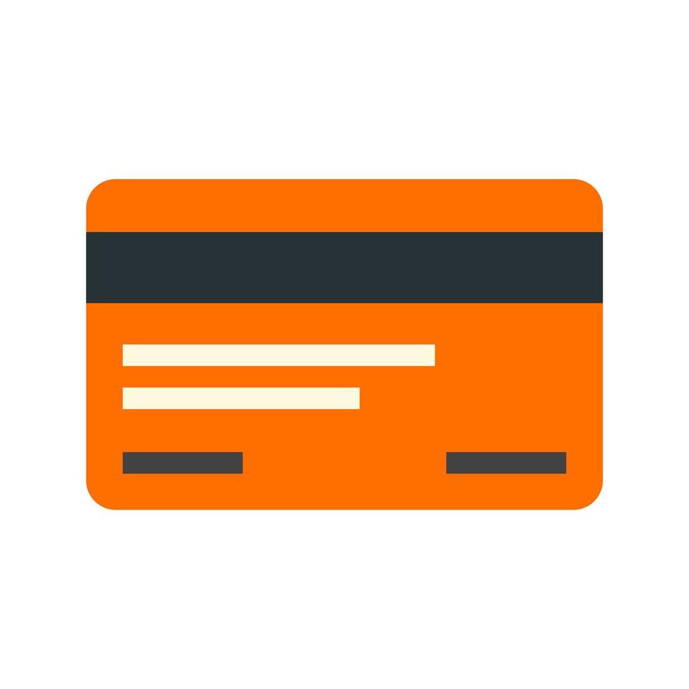 Credit Card Flat Multicolor Icon vector
