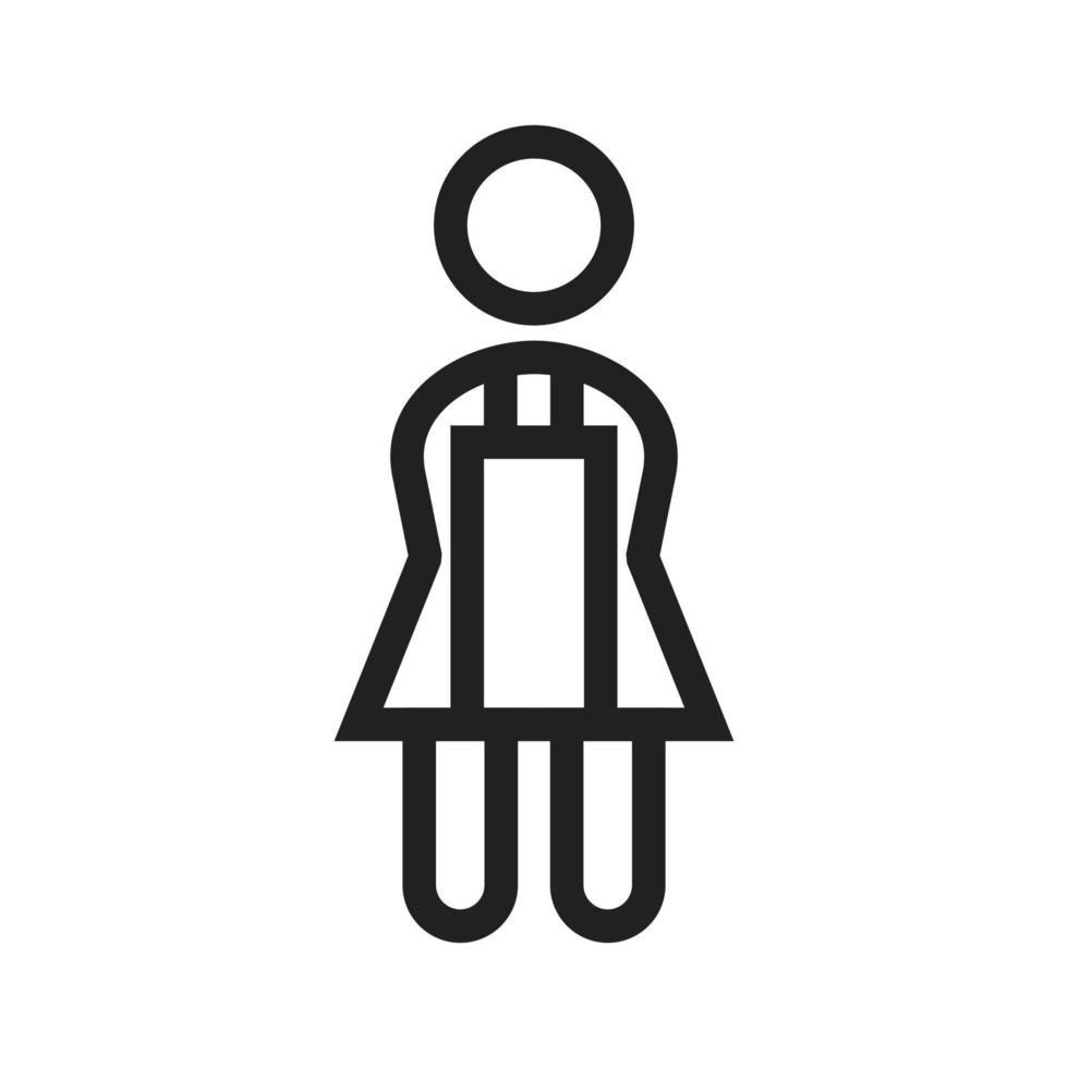 Maid Line Icon vector