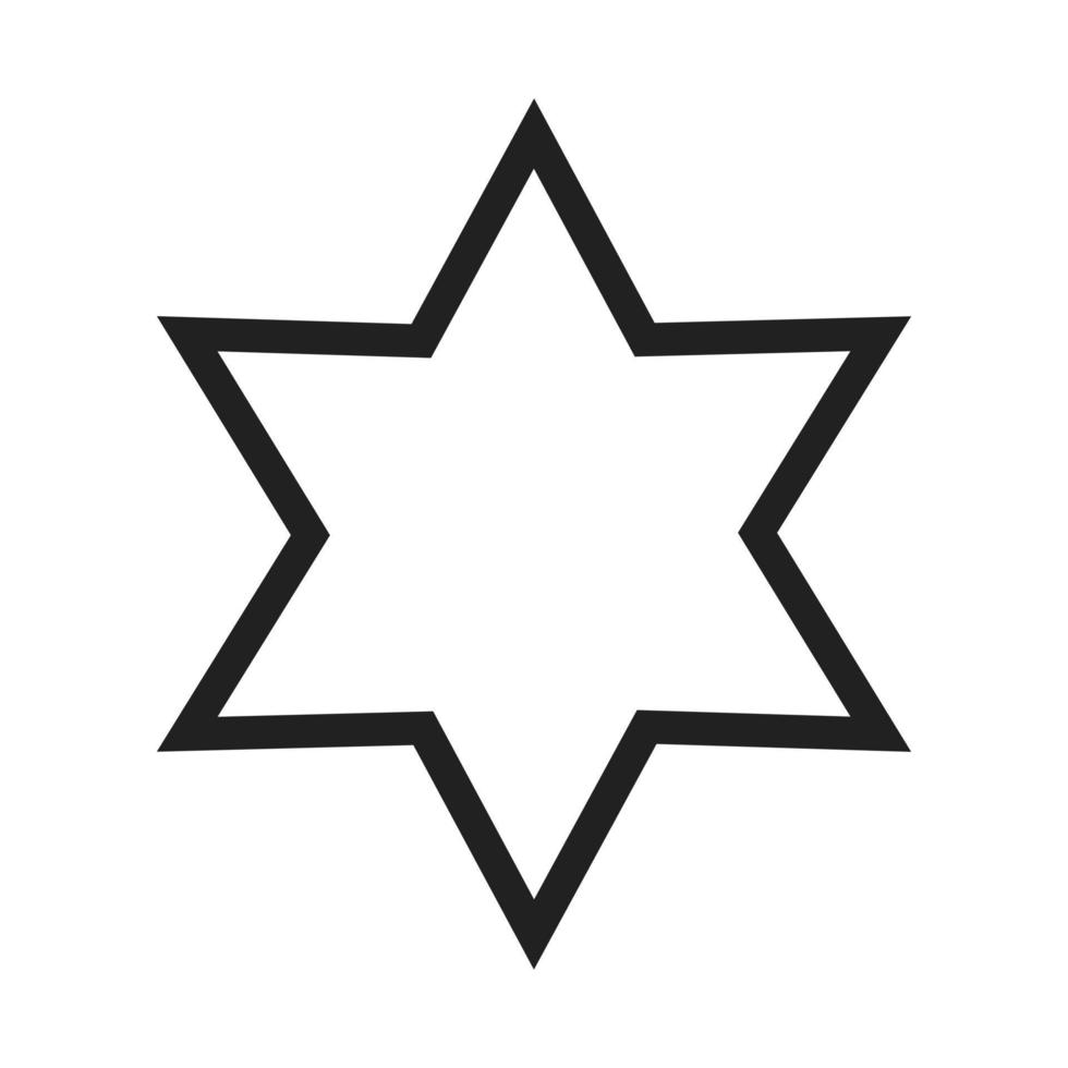 Star III Line Icon vector