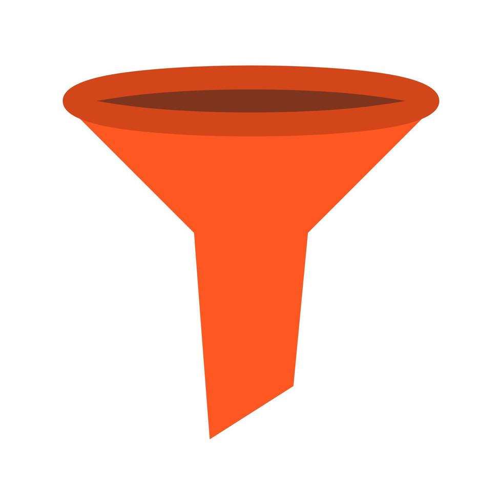 Funnel Flat Multicolor Icon vector