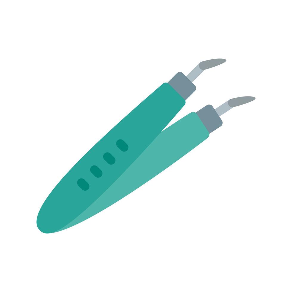 Forceps I Flat Multicolor Icon vector