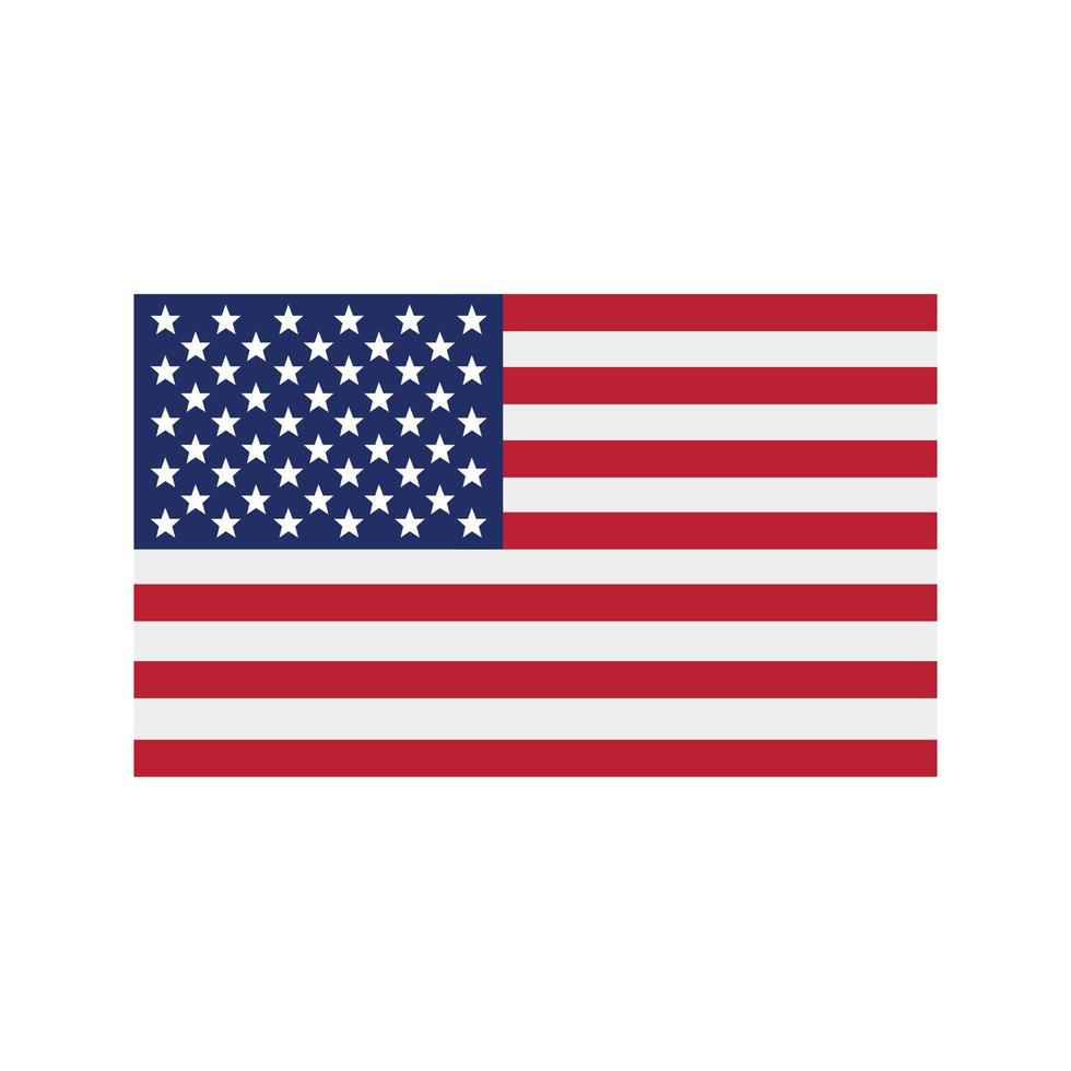 United States Flat Multicolor Icon vector