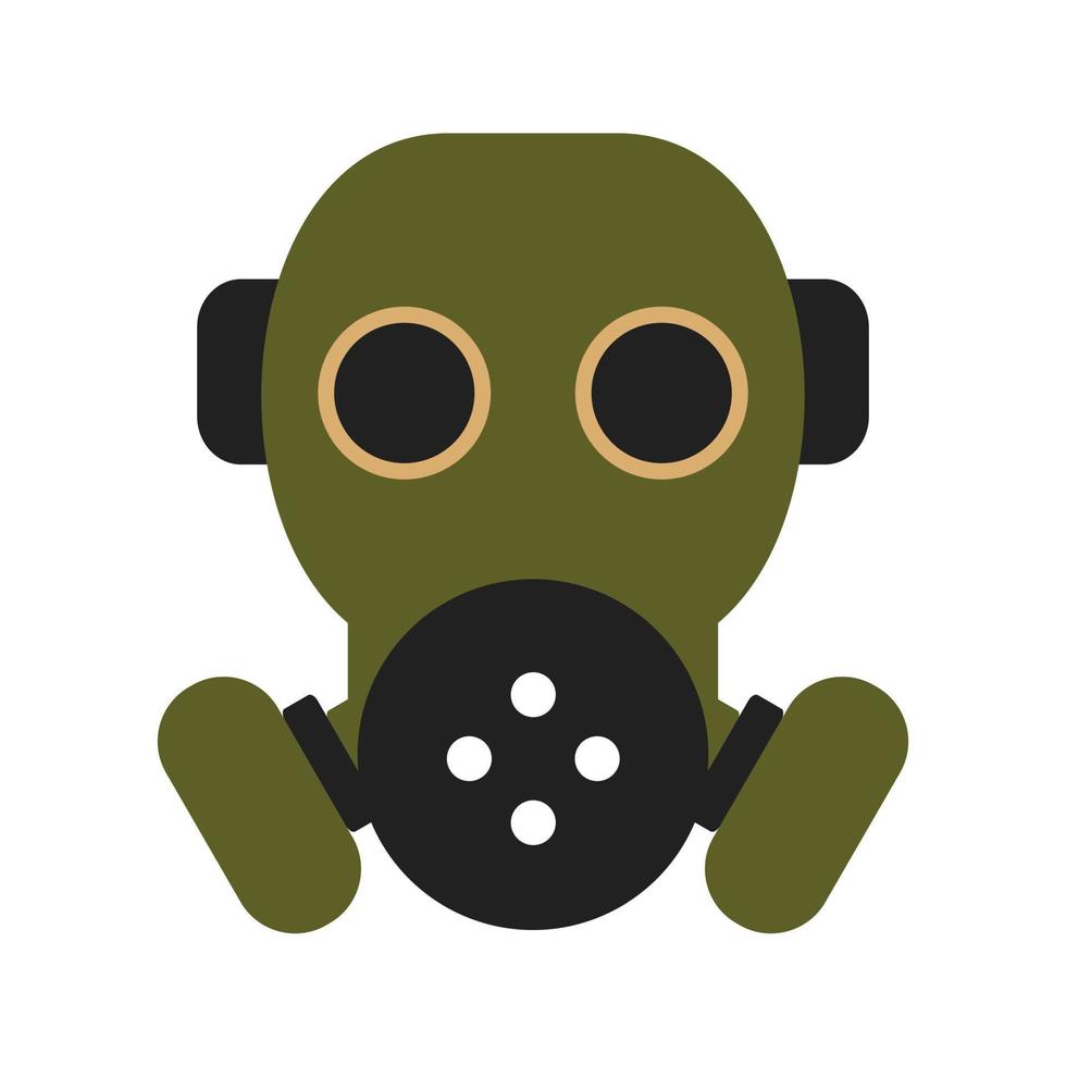 Poisonous Gas Flat Multicolor Icon vector