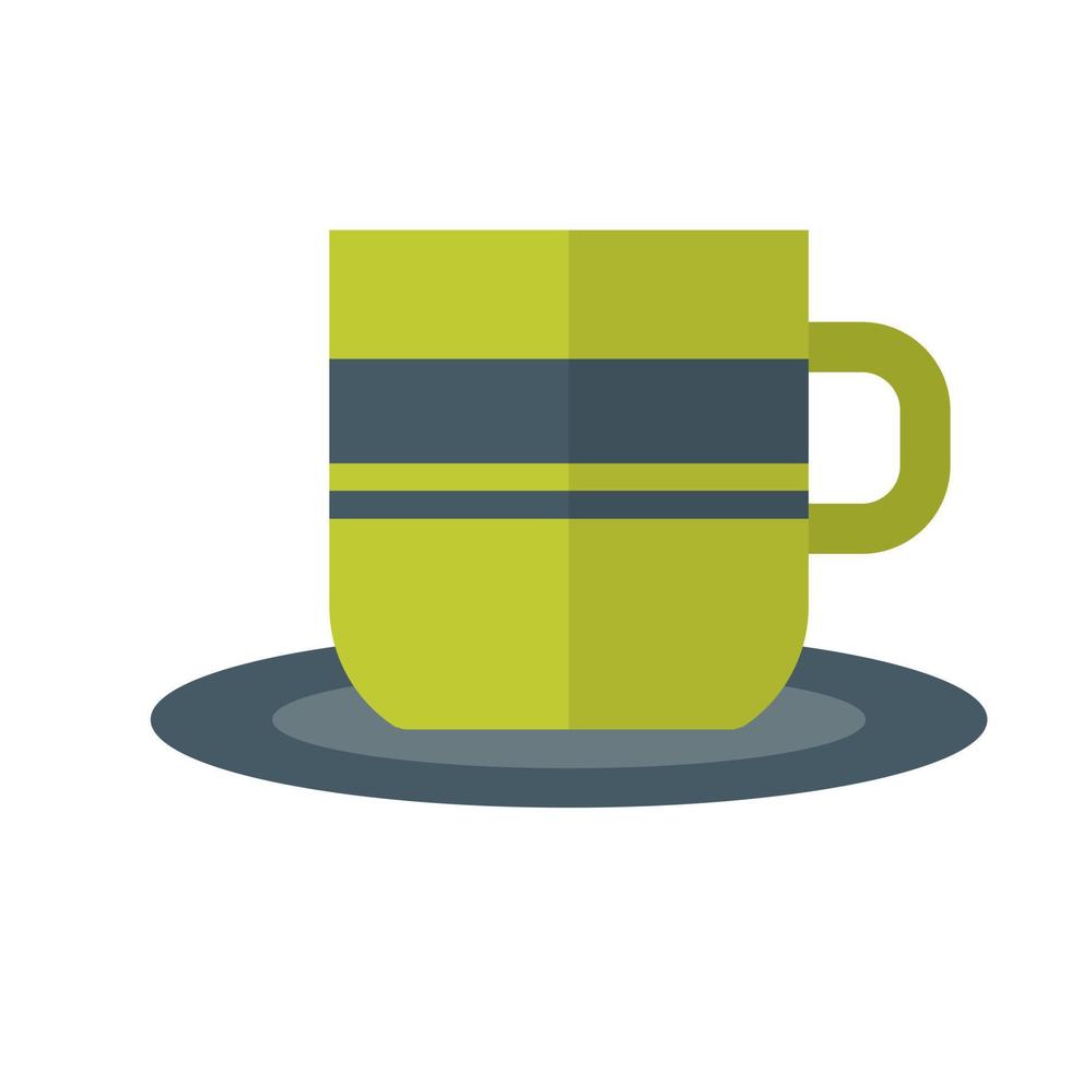 taza de café i icono multicolor plano vector