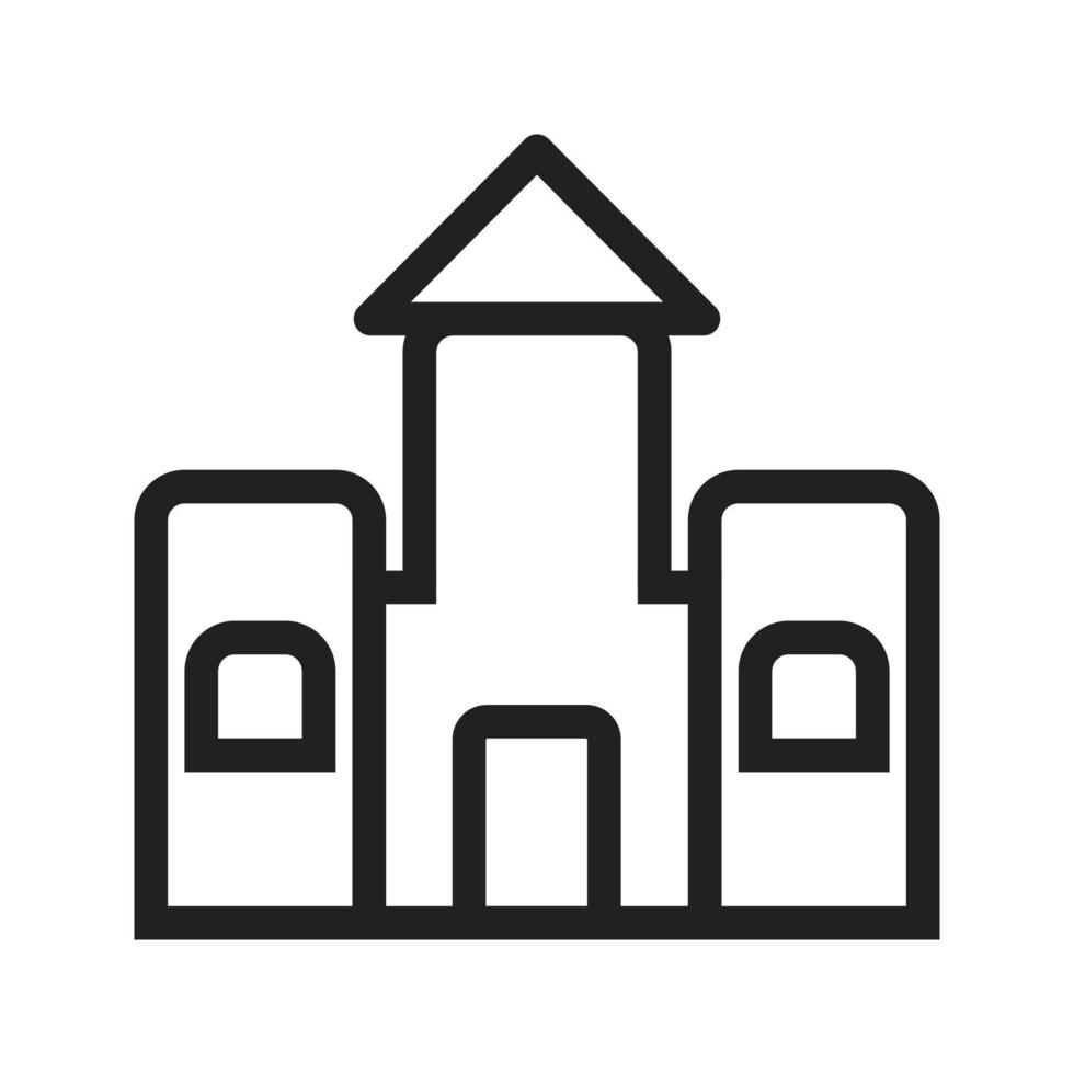 Castle Line Icon vector