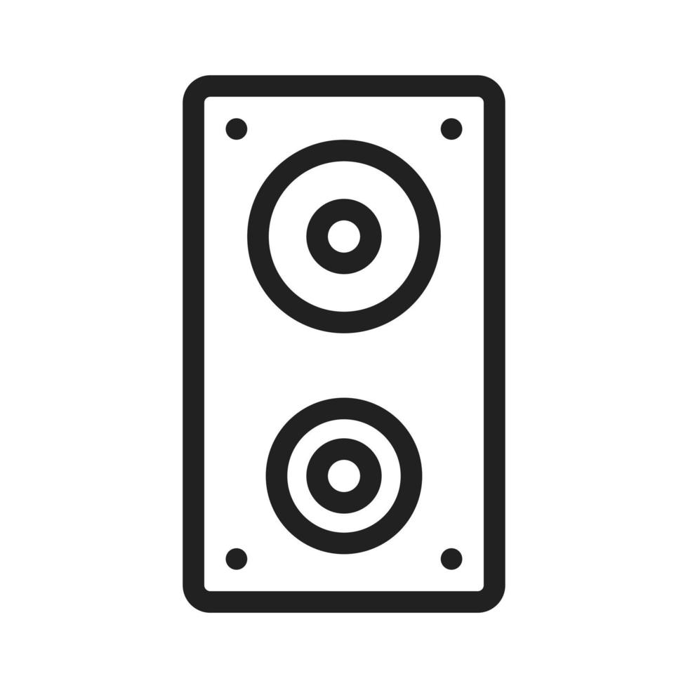 icono de línea de altavoces vector