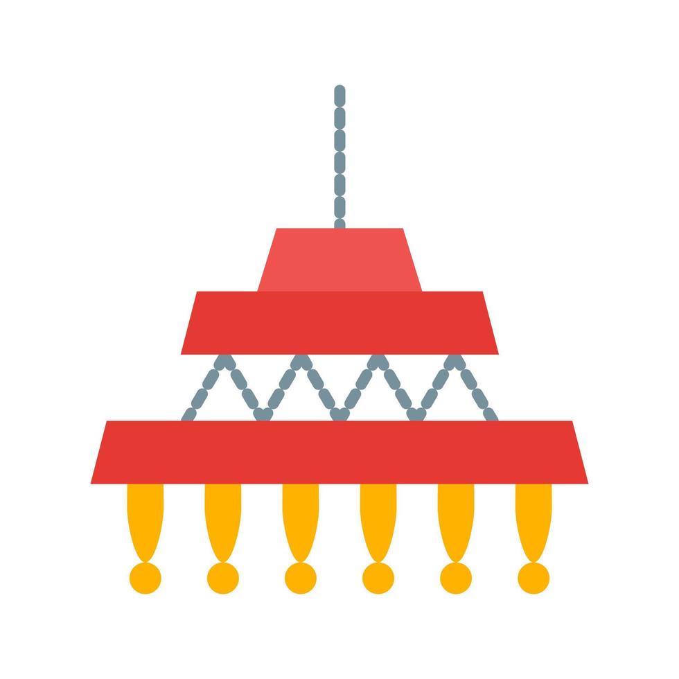 Lamp Flat Multicolor Icon vector