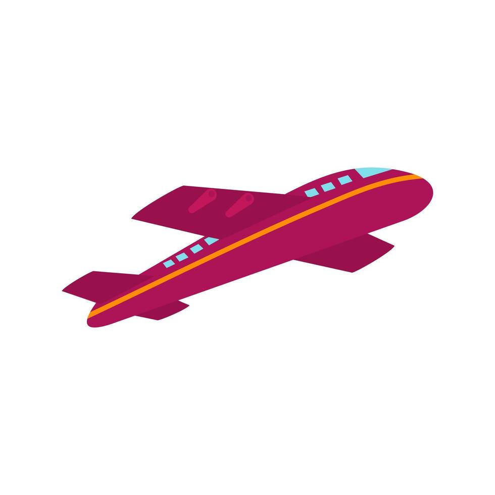 Flight Flat Multicolor Icon vector