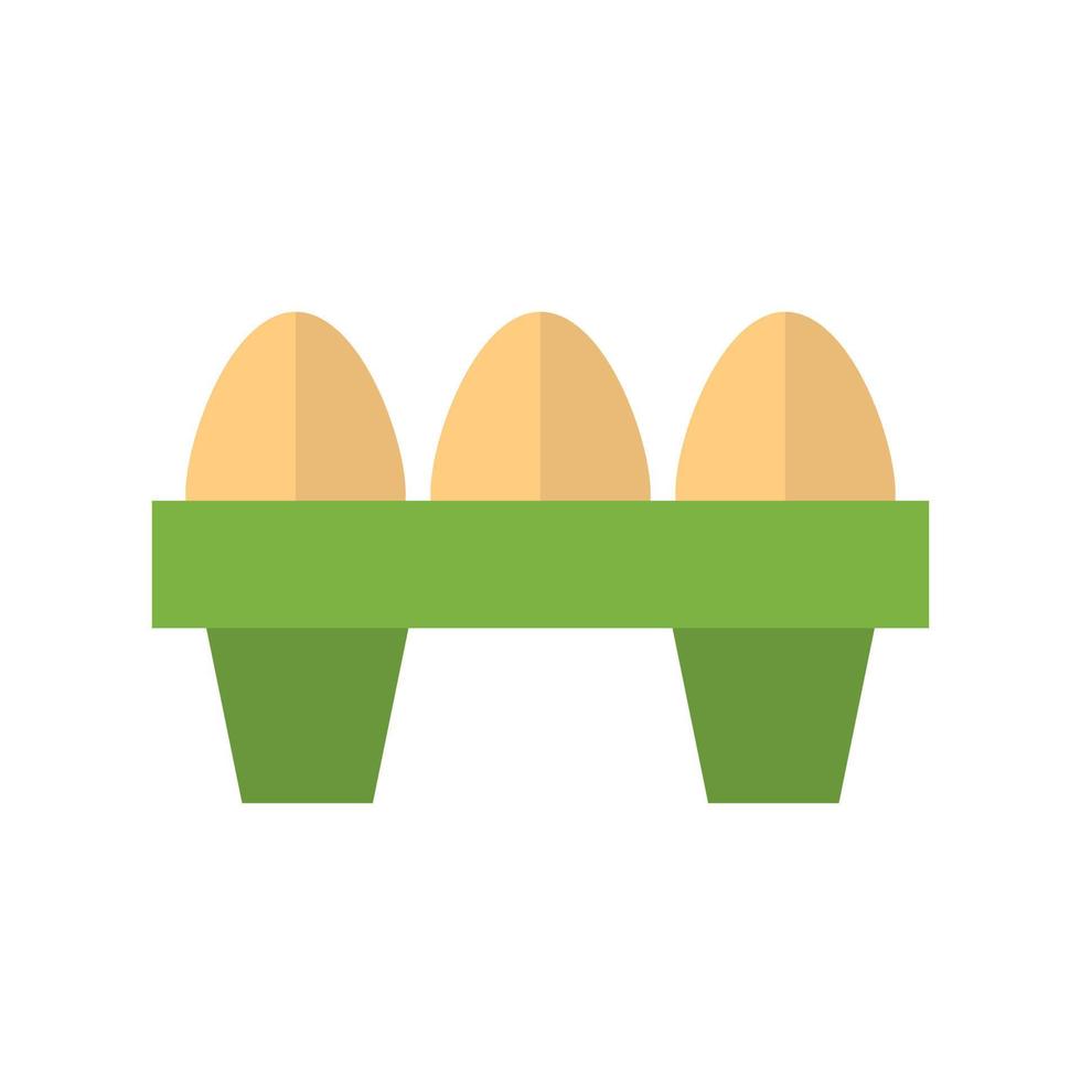 huevos plano icono multicolor vector