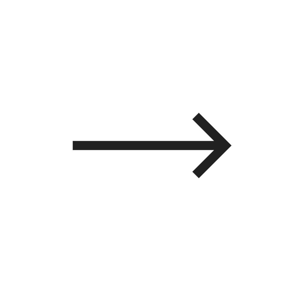 Right Arrow Line Icon vector