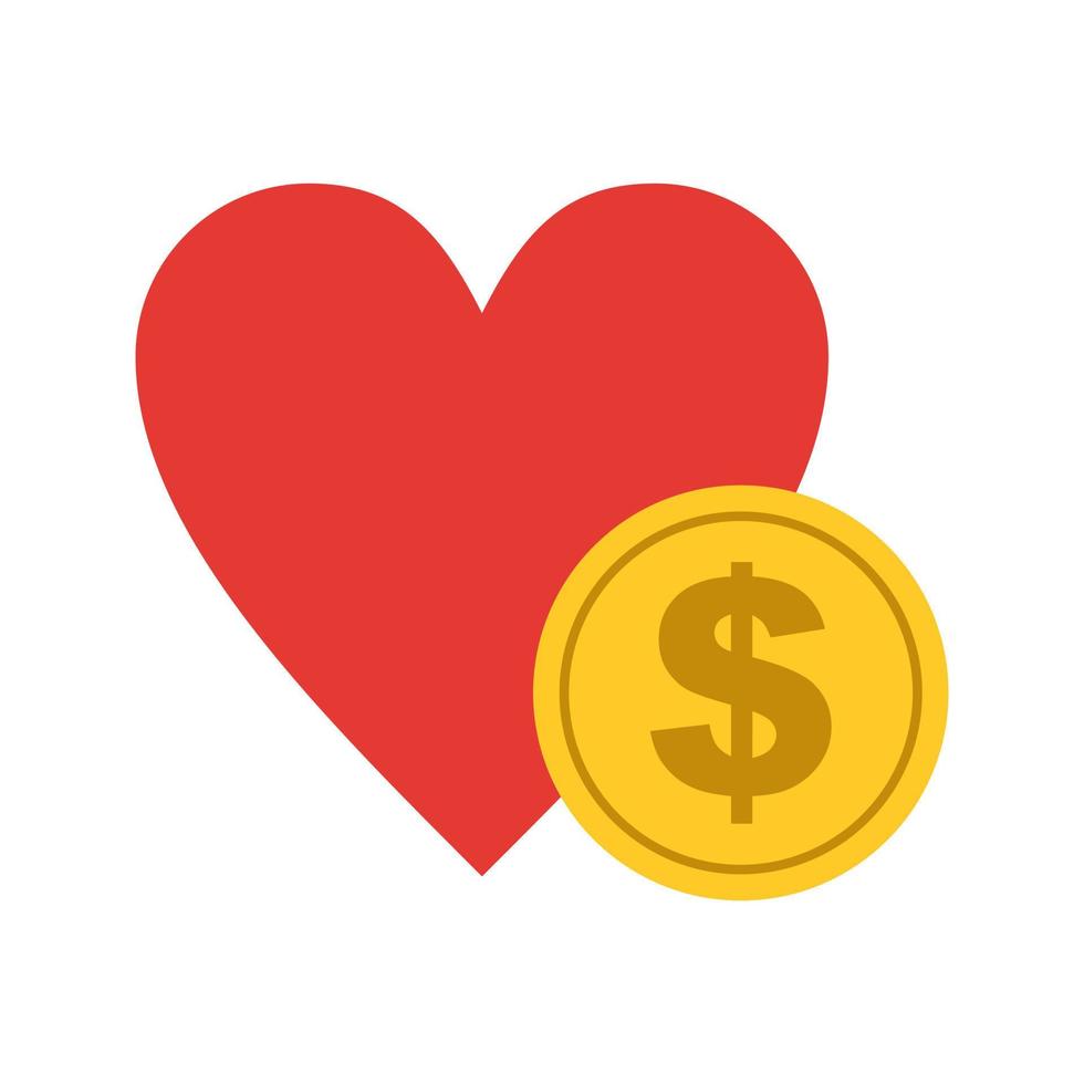 Donation Flat Multicolor Icon vector