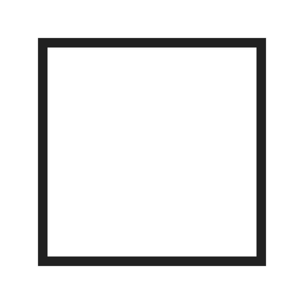 Square Line Icon vector
