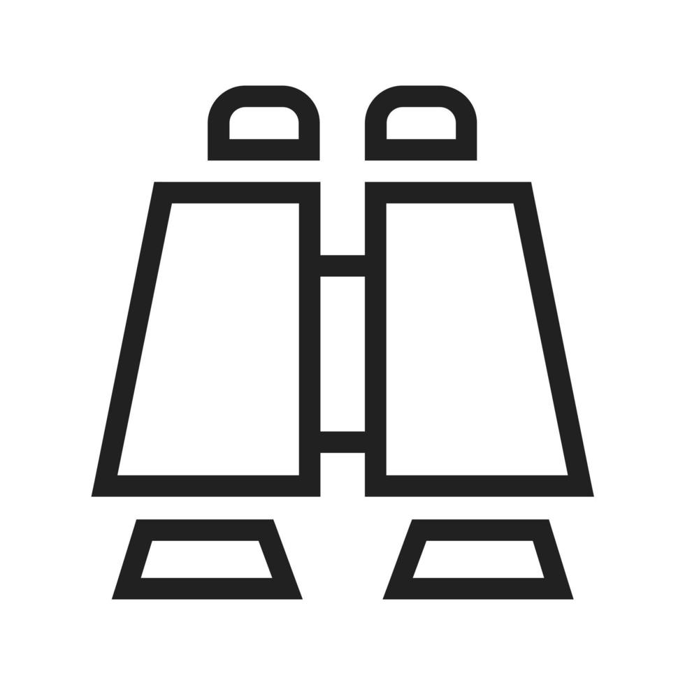 Binoculars Line Icon vector