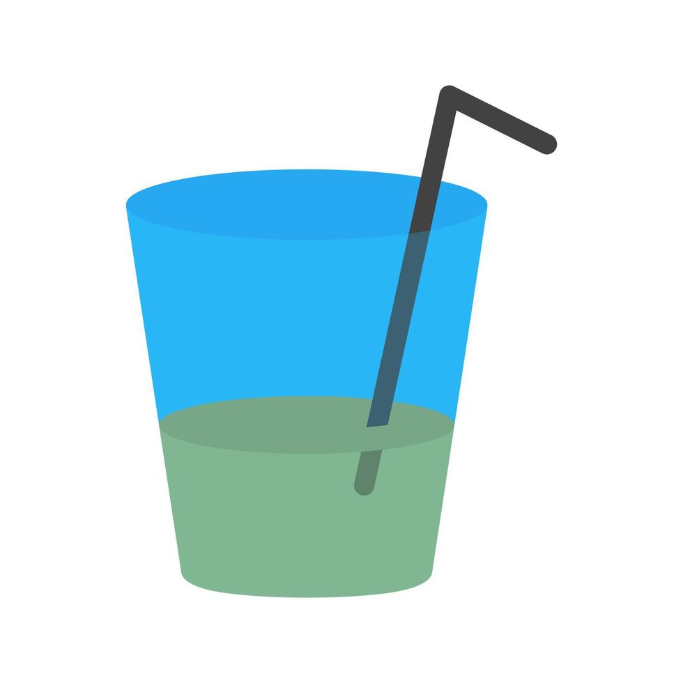 Drink I Flat Multicolor Icon vector