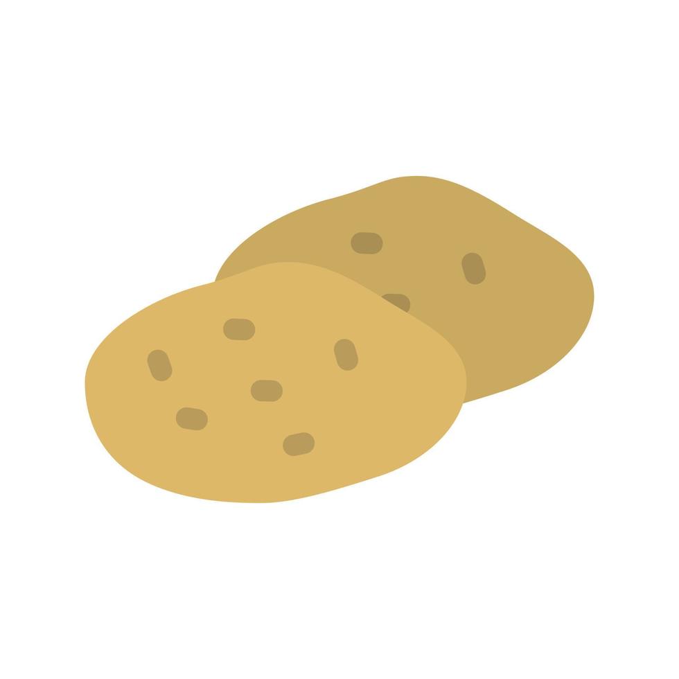 Potatoes Flat Multicolor Icon vector