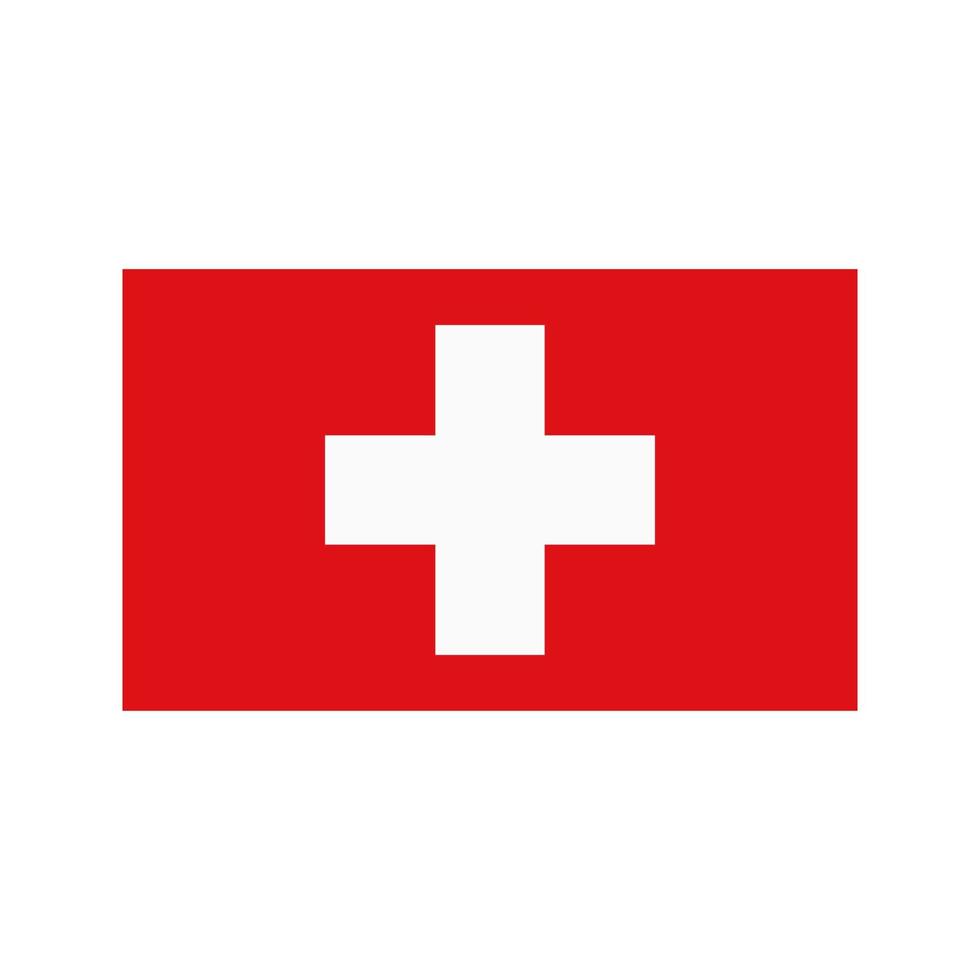 Switzerland Flat Multicolor Icon vector
