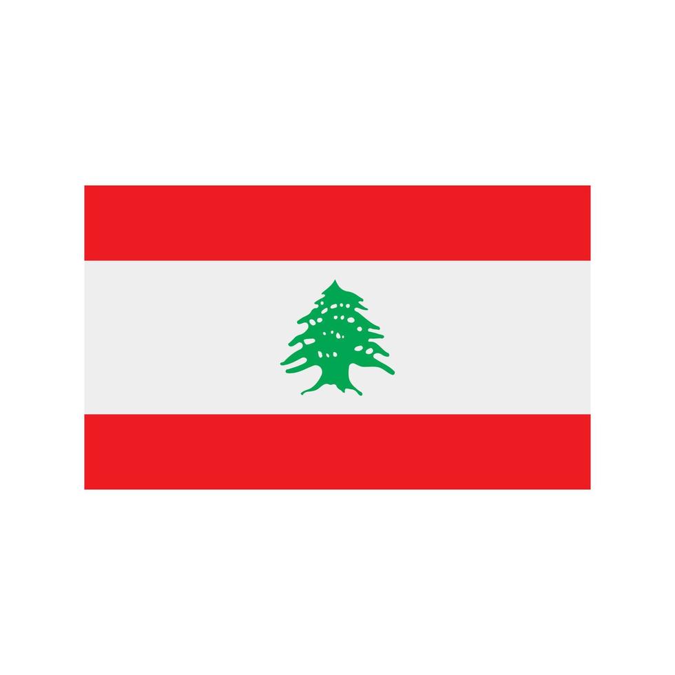 Lebanon Flat Multicolor Icon vector