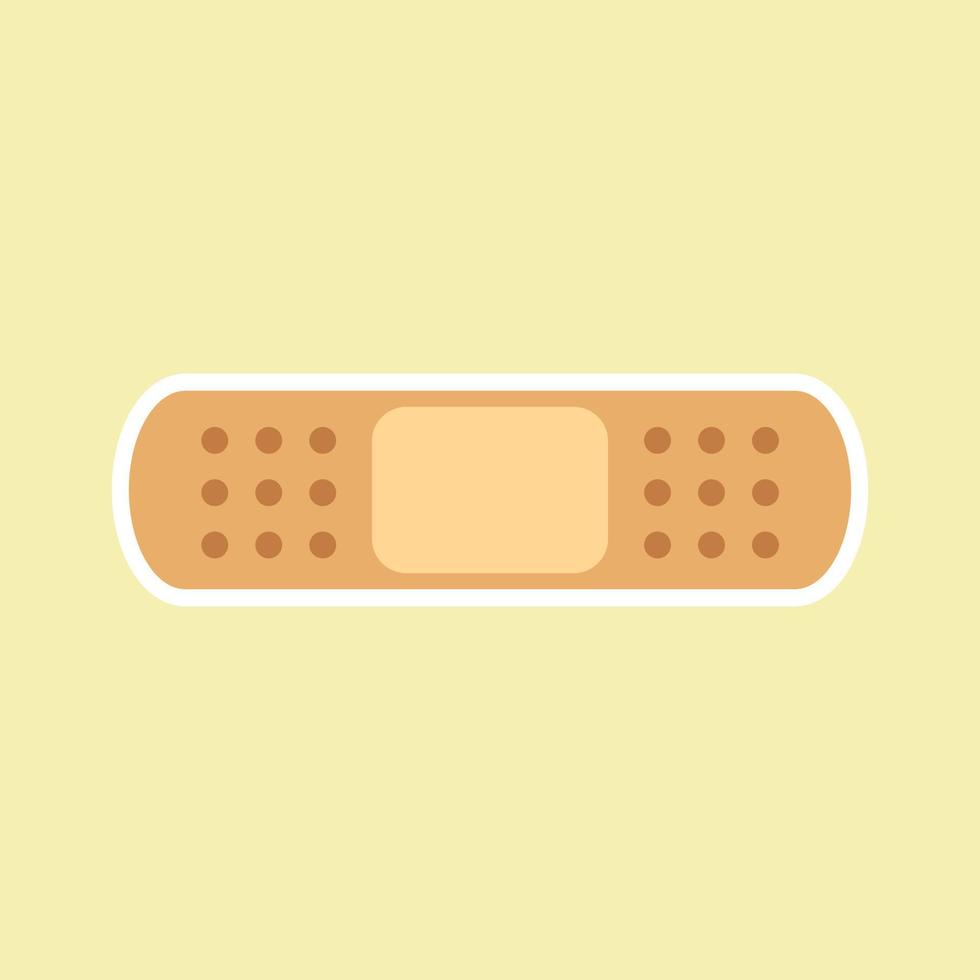plaster flat design vector illustration