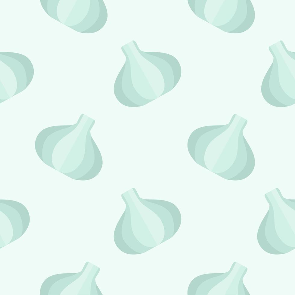garlic seamless pattern vector illustration