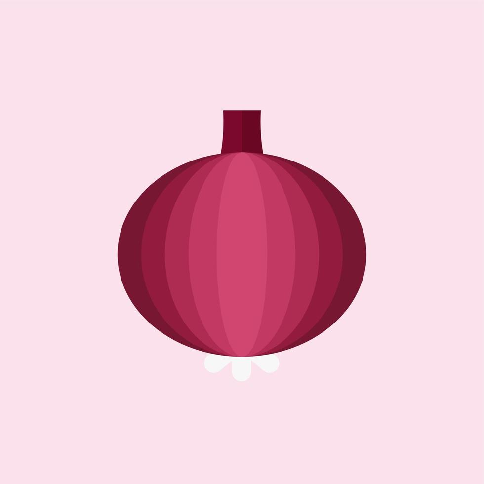 onion flat design vector illustration