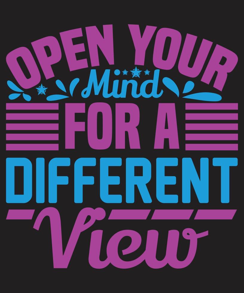 abre tu mente para una vista diferente vector