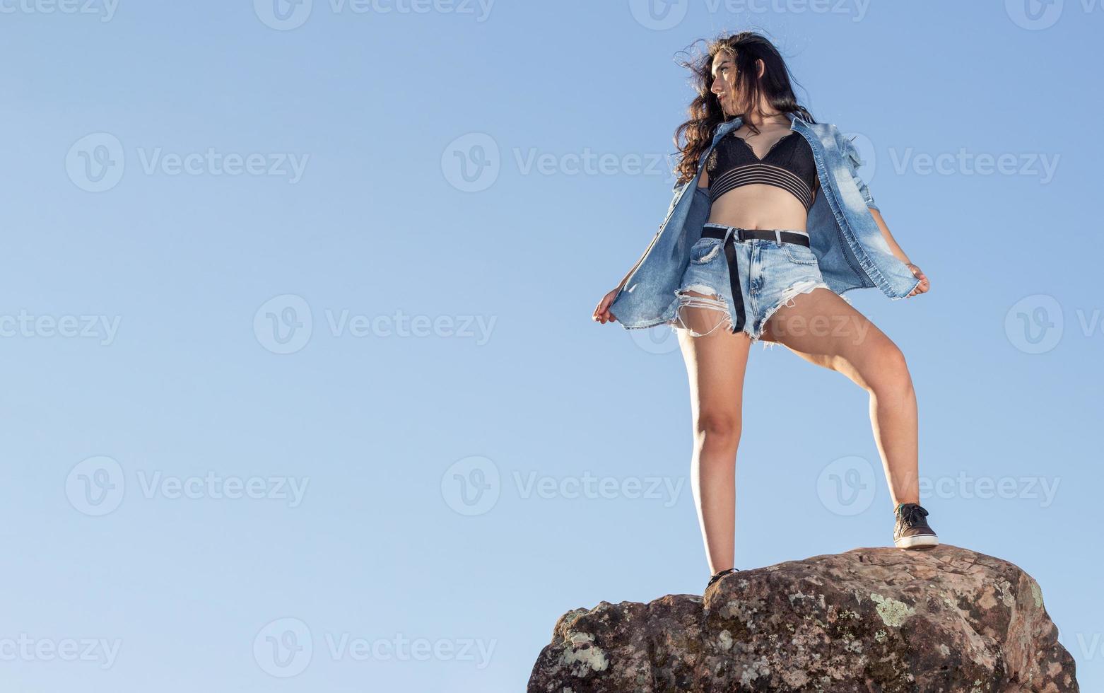 Beautiful girl on the nature. Park. Travel. photo