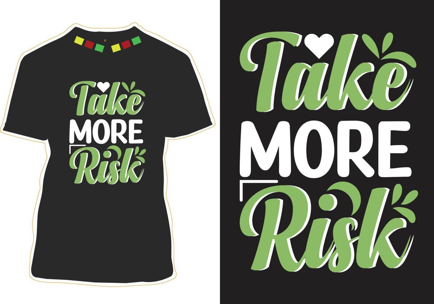 hablar más riesgo citas motivacionales diseño de camiseta vector